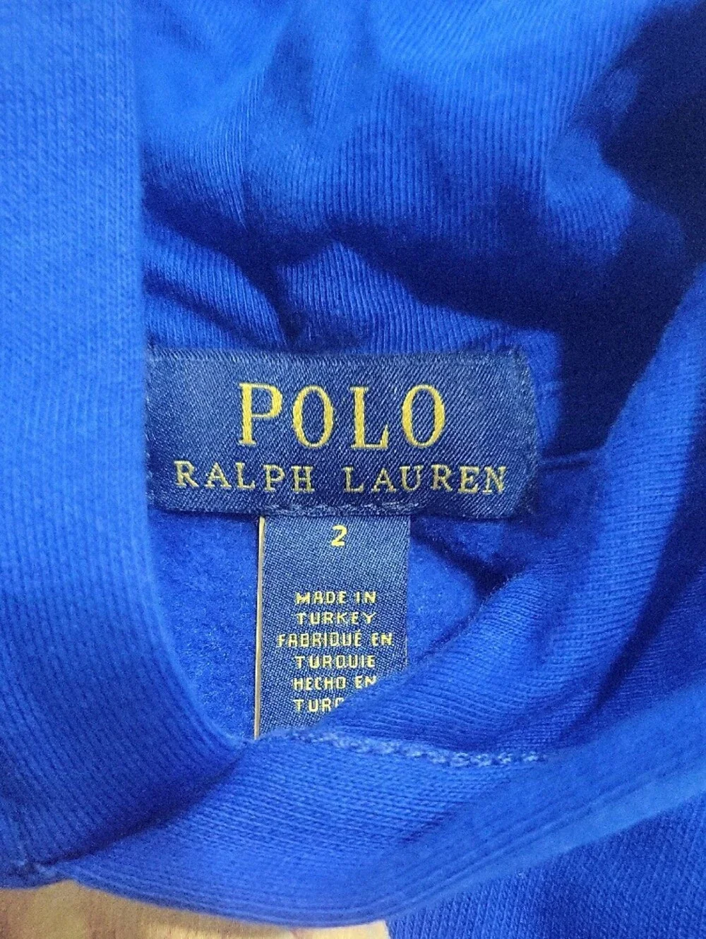 Ralph Lauren Royal Blue Polo Bear Hoodie for Kids